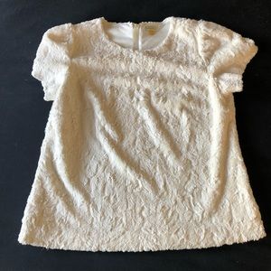 Faux Fur short sleeve top